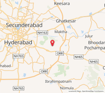 Map of Kuntur, Andhra Pradesh