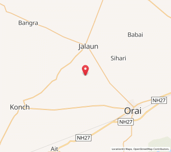 Map of Kunwarpura Jalaun, Uttar Pradesh