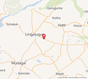 Map of Kuppigud, Karnataka