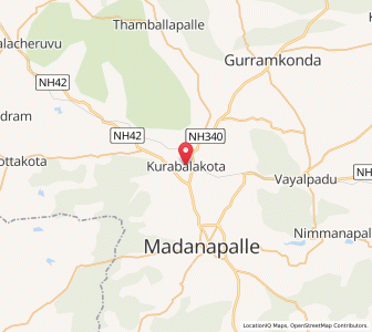Map of Kurabalakota, Andhra Pradesh