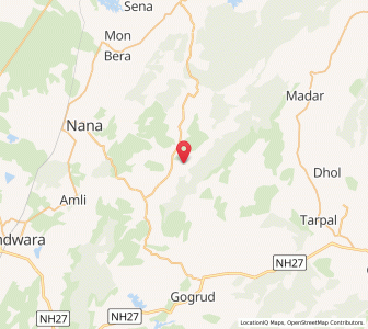 Map of Kuran, Rajasthan
