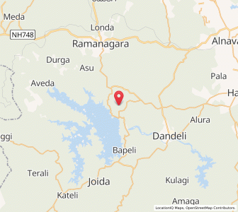 Map of Kurandi, Karnataka