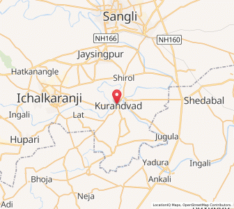 Map of Kurandvad, Maharashtra