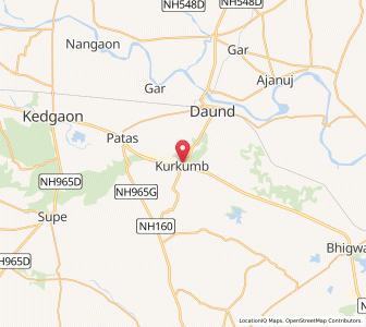 Map of Kurkumb, Maharashtra