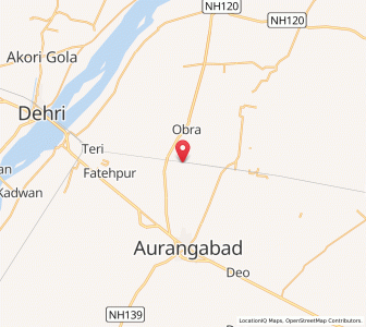 Map of Kurma, Bihar