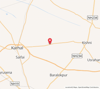 Map of Kurra Jirawan, Uttar Pradesh