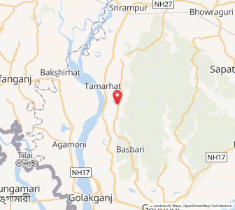 Map of Kursakati, Assam
