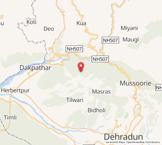 Map of Kursil, Uttarakhand