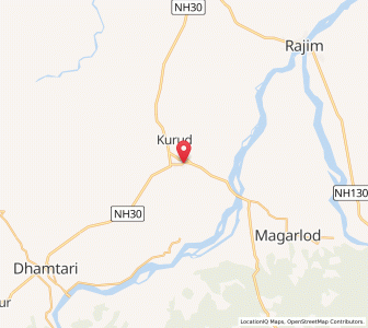 Map of Kurud, Chhattisgarh