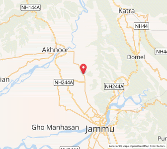 Map of Kurwando, Kashmir