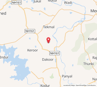 Map of Kusang, Andhra Pradesh