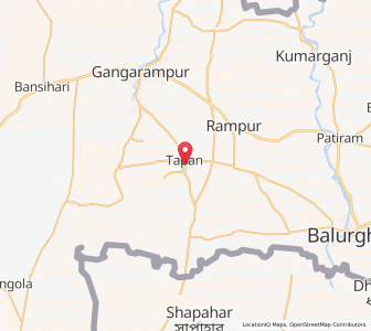 Map of Kusbah, West Bengal