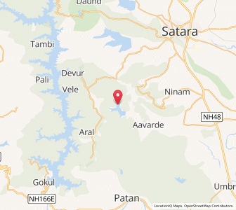 Map of Kusi, Maharashtra