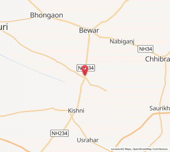 Map of Kusmara, Uttar Pradesh
