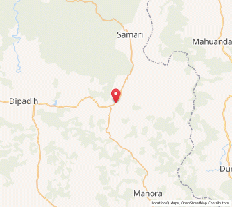 Map of Kusmi, Chhattisgarh