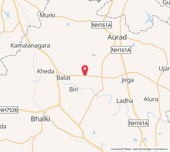 Map of Kusnur, Karnataka