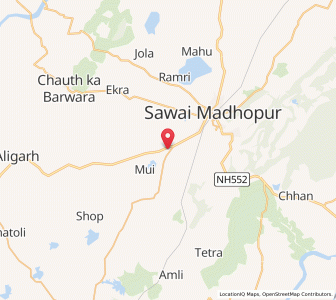Map of Kusthali, Rajasthan