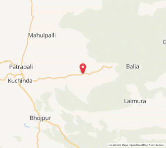 Map of Kusumi, Odisha