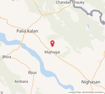 Map of Kuthia, Uttar Pradesh