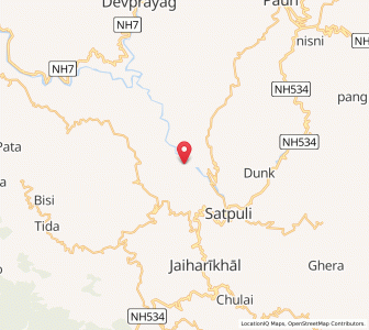 Map of Kutli, Uttarakhand