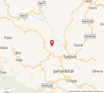 Map of Kyard, Uttarakhand