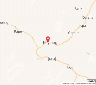 Map of Kyelang, Himachal Pradesh