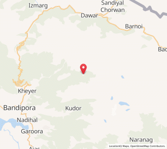 Map of Lab Kachal, Kashmir