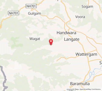 Map of Lachh, Kashmir