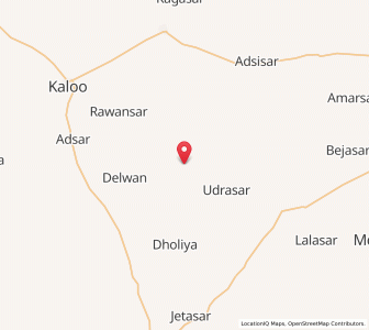 Map of Ladhriya, Rajasthan