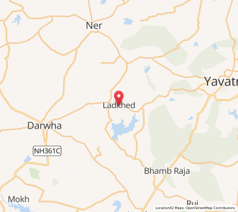 Map of Ladkhed, Maharashtra
