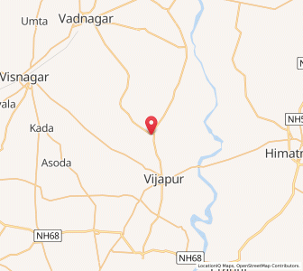 Map of Ladol, Gujarat