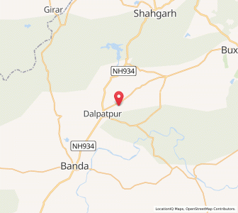 Map of Ladora, Madhya Pradesh