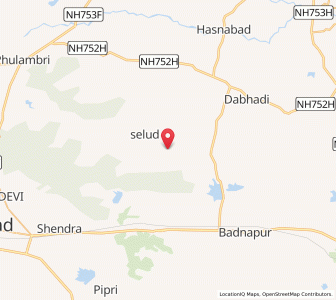 Map of Ladsawangi, Maharashtra