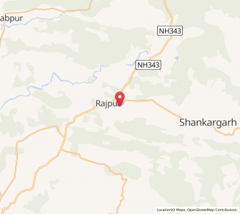 Map of Ladua, Chhattisgarh