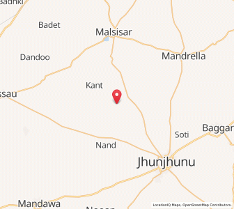 Map of Ladusar, Rajasthan