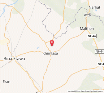 Map of Lahatwas, Madhya Pradesh