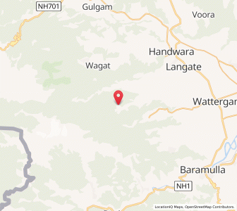 Map of Lahikot, Kashmir