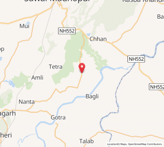 Map of Lahsora, Rajasthan