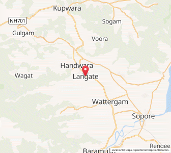 Map of Laingyat, Kashmir