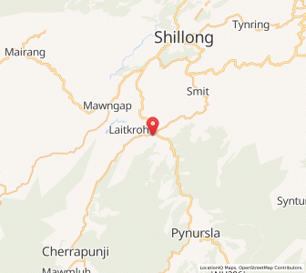 Map of Laitlyngkot, Meghalaya