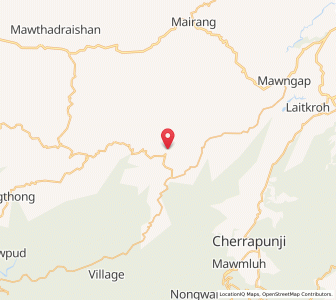 Map of Laitmawsiang, Meghalaya