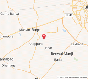 Map of Lakas, Rajasthan