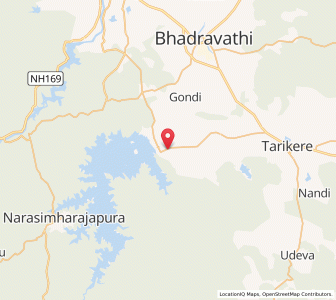 Map of Lakavalli, Karnataka