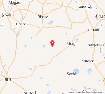 Map of Lakda, Maharashtra