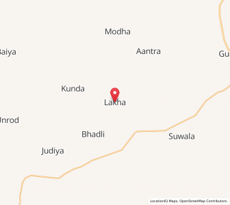 Map of Lakha, Rajasthan