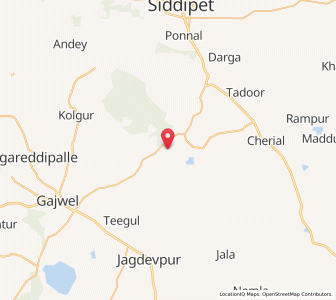 Map of Lakhadaram, Andhra Pradesh