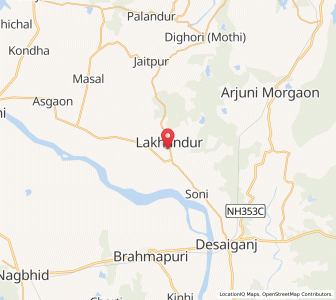 Map of Lakhandur, Maharashtra