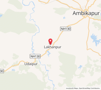 Map of Lakhanpur, Chhattisgarh