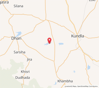 Map of Lakhapadar, Gujarat