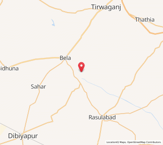 Map of Lakhi, Uttar Pradesh